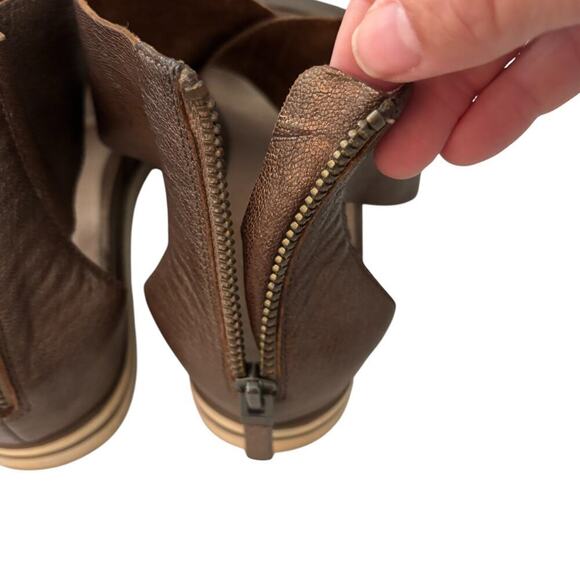 Eileen Fisher Sport Tumbled Leather Sneaker Sandal Brown Size 9 - Picture 6 of 9